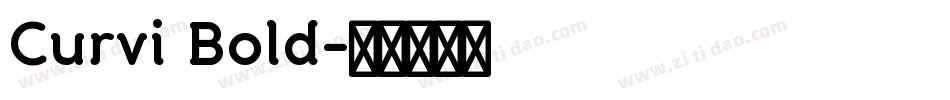 Curvi Bold字体转换